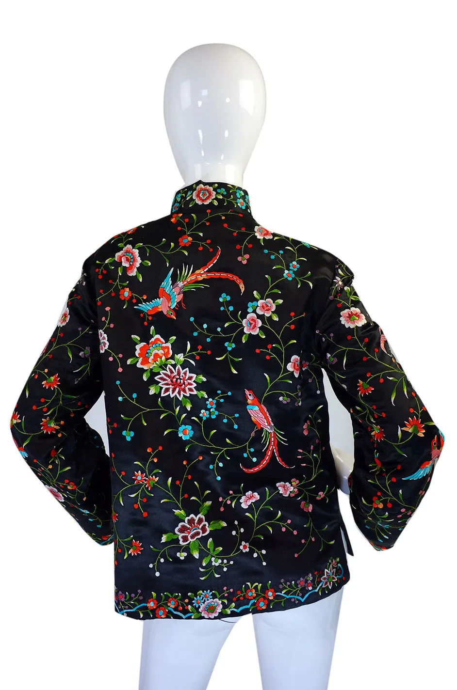 1930s Embroidered Silk Asian Jacket