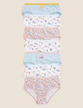 7pk Pure Cotton Butterfly Knickers