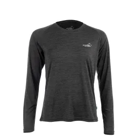 Action Training Long Sleeve Top Woman (Black-Mélange)