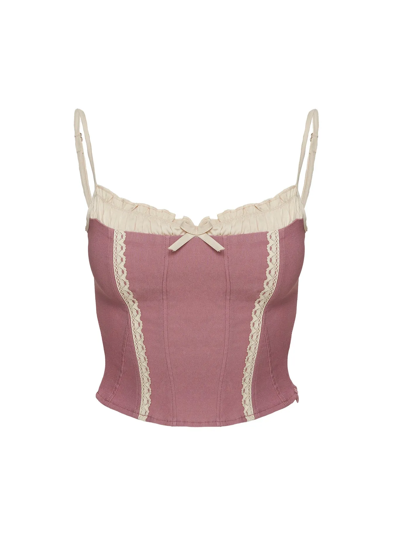 Alexa Corset Top Pink