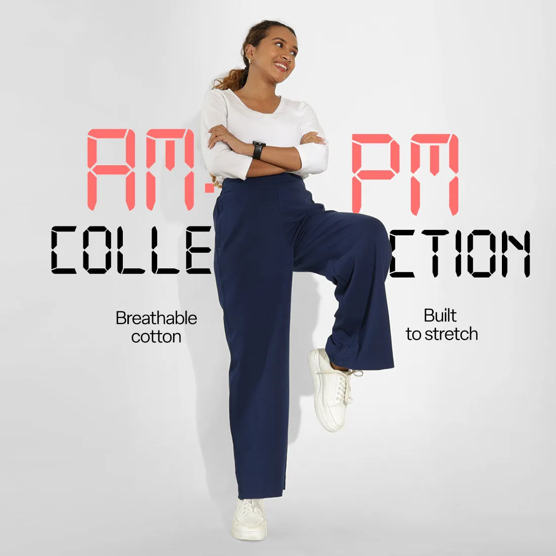 AM:PM Cotton Wide Legged Pants