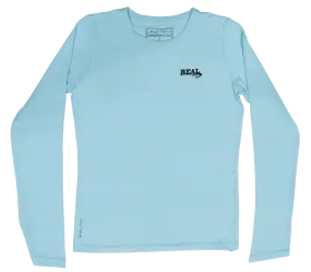 Anetik Wmn's Breeze Tech L/S Sun Shirt-Sky Heathered