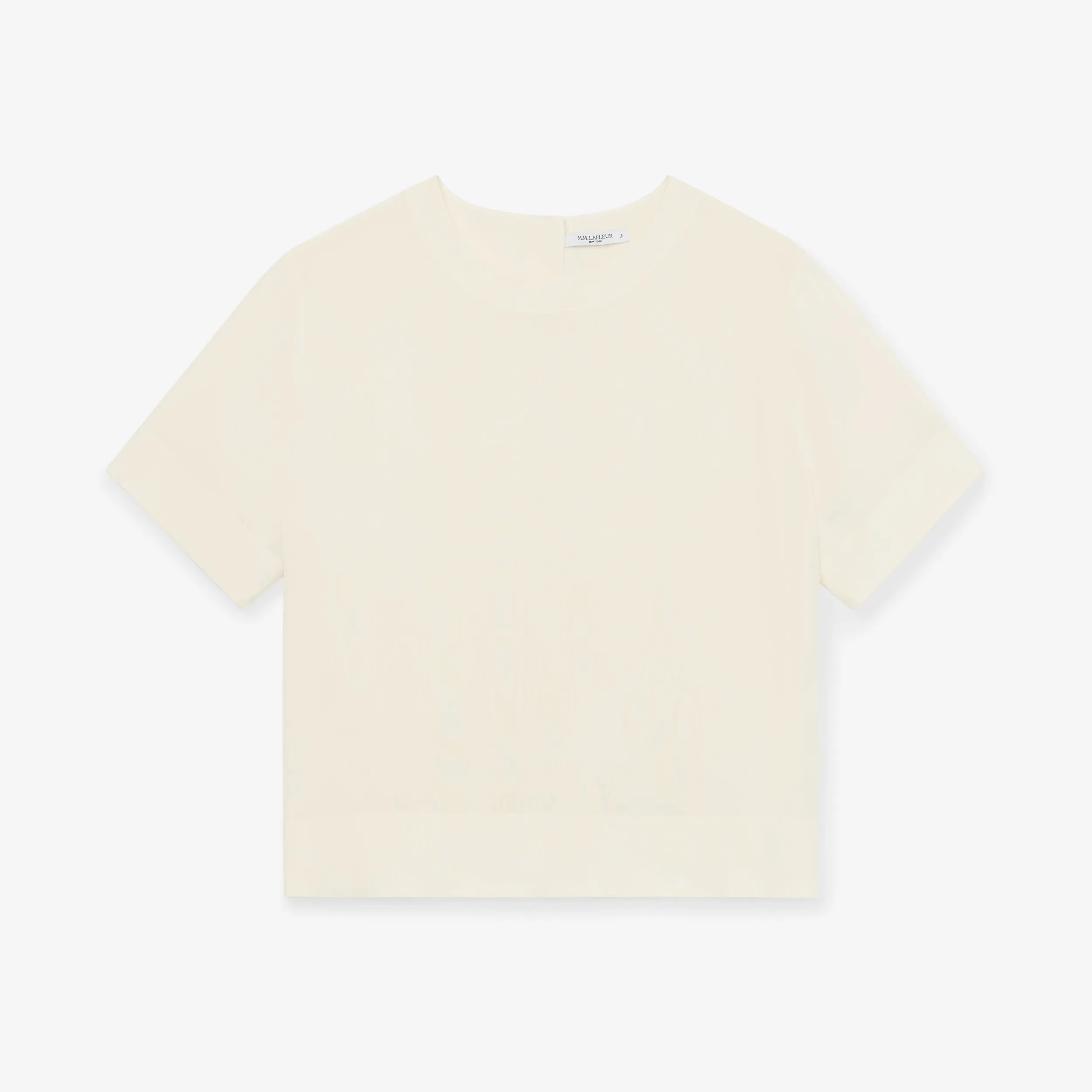 Annika Tee - Washable Silk :: Pearl