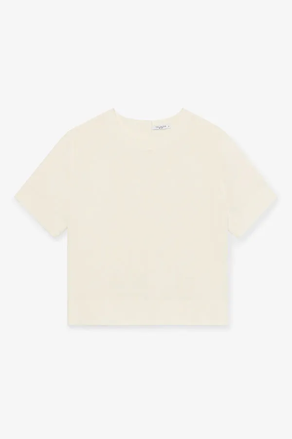 Annika Tee - Washable Silk :: Pearl