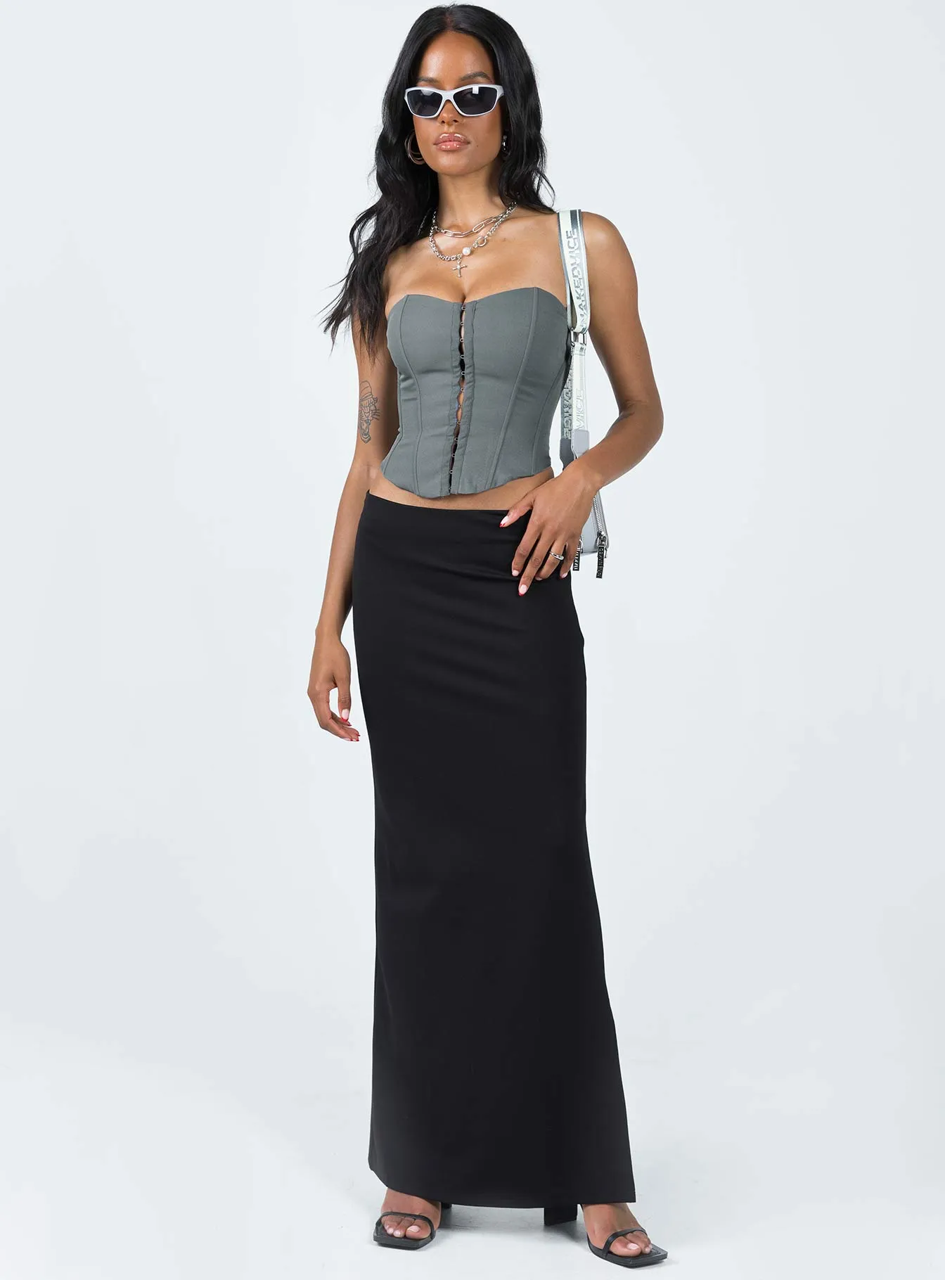 Archer Corset Top Slate