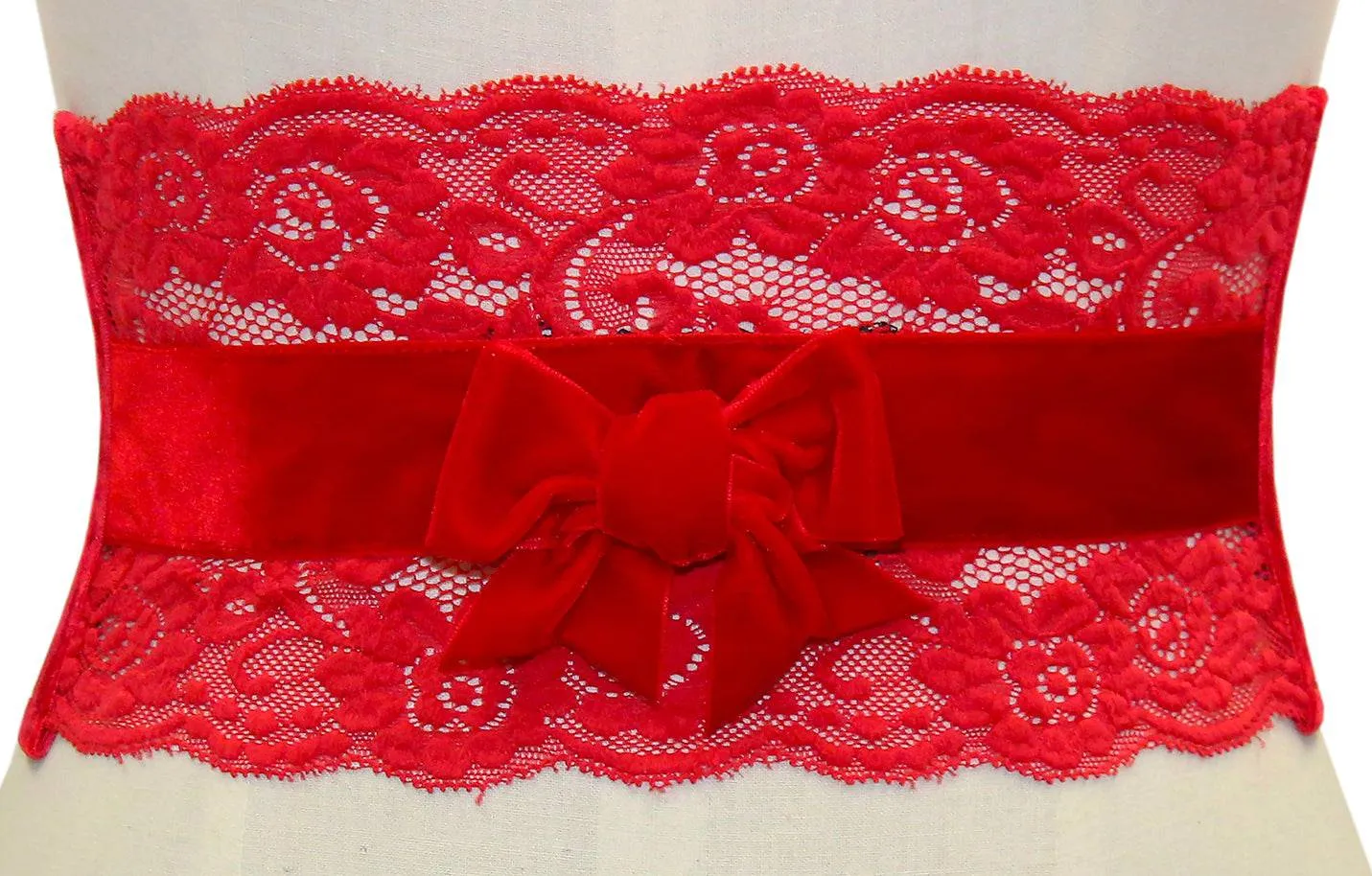 Audrey Lace Belt (Red)