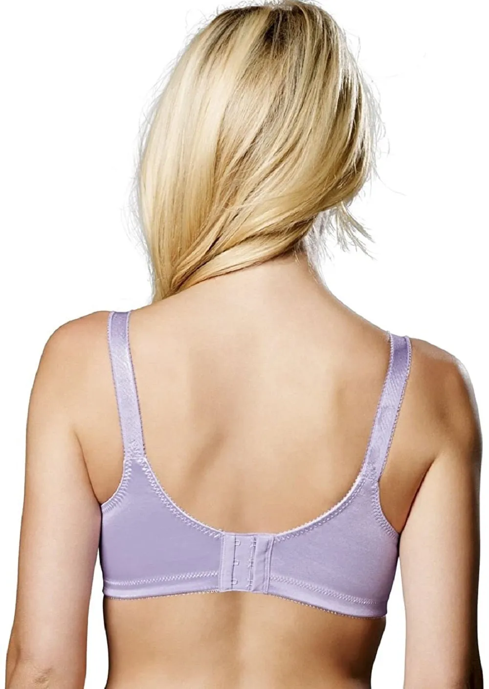 Bali Women's Double Support Smoothing Wirefree Bra, Lavender Moon, 38B