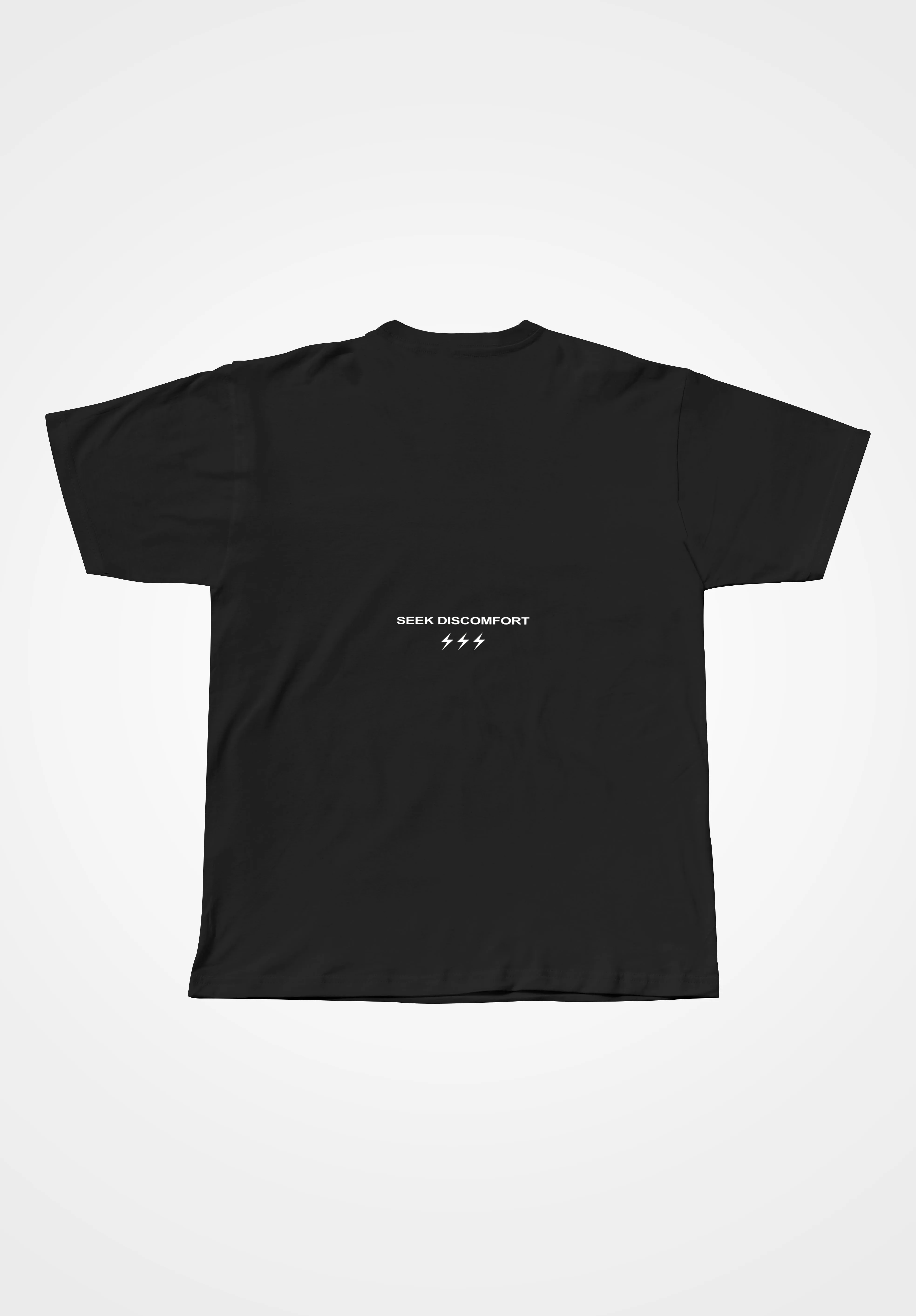 Premium Black Comfort Zone Casual T-Shirt for Everyday Wear