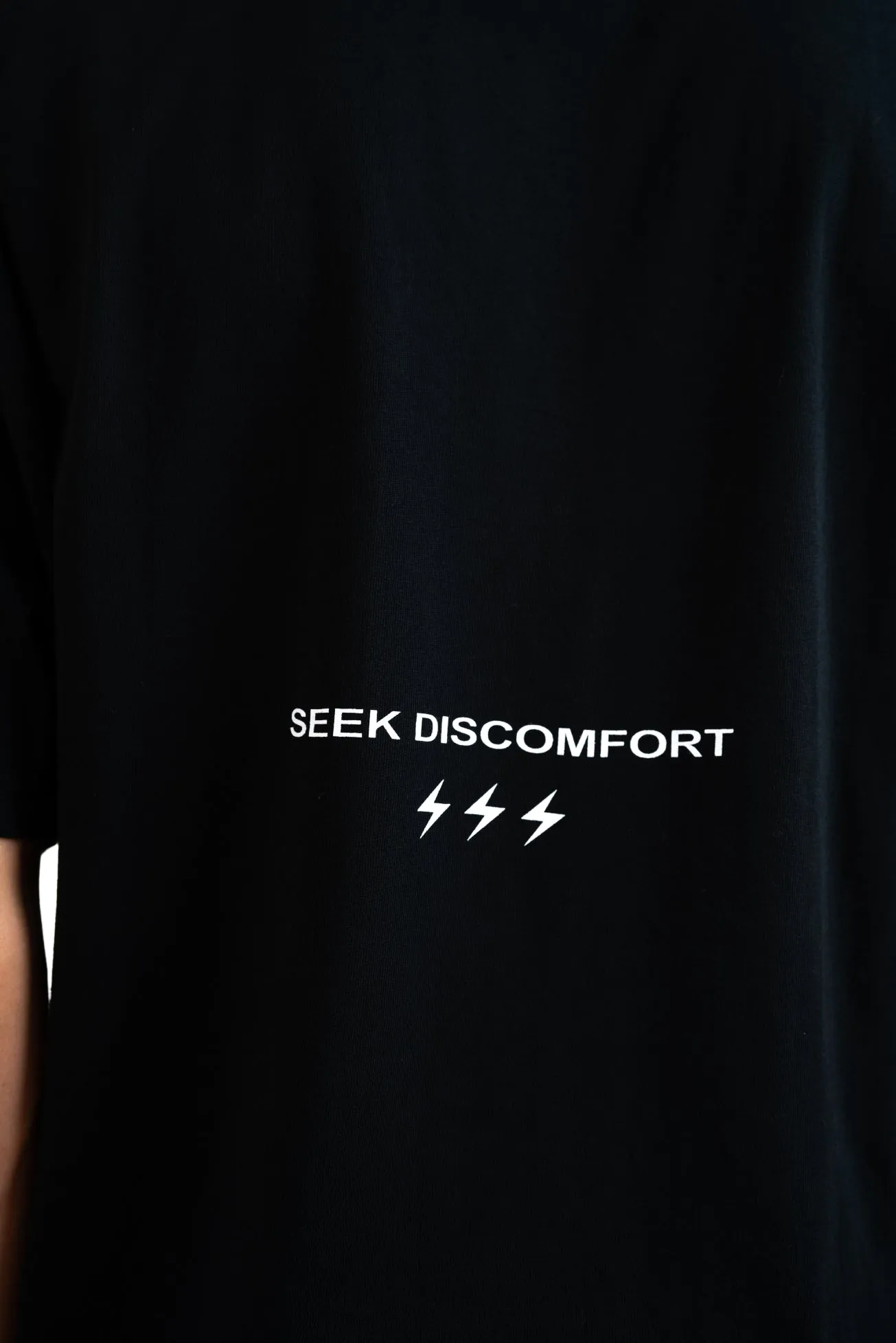 Premium Black Comfort Zone Casual T-Shirt for Everyday Wear