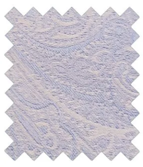 Blue Daisy Paisley Silk Wedding Swatch