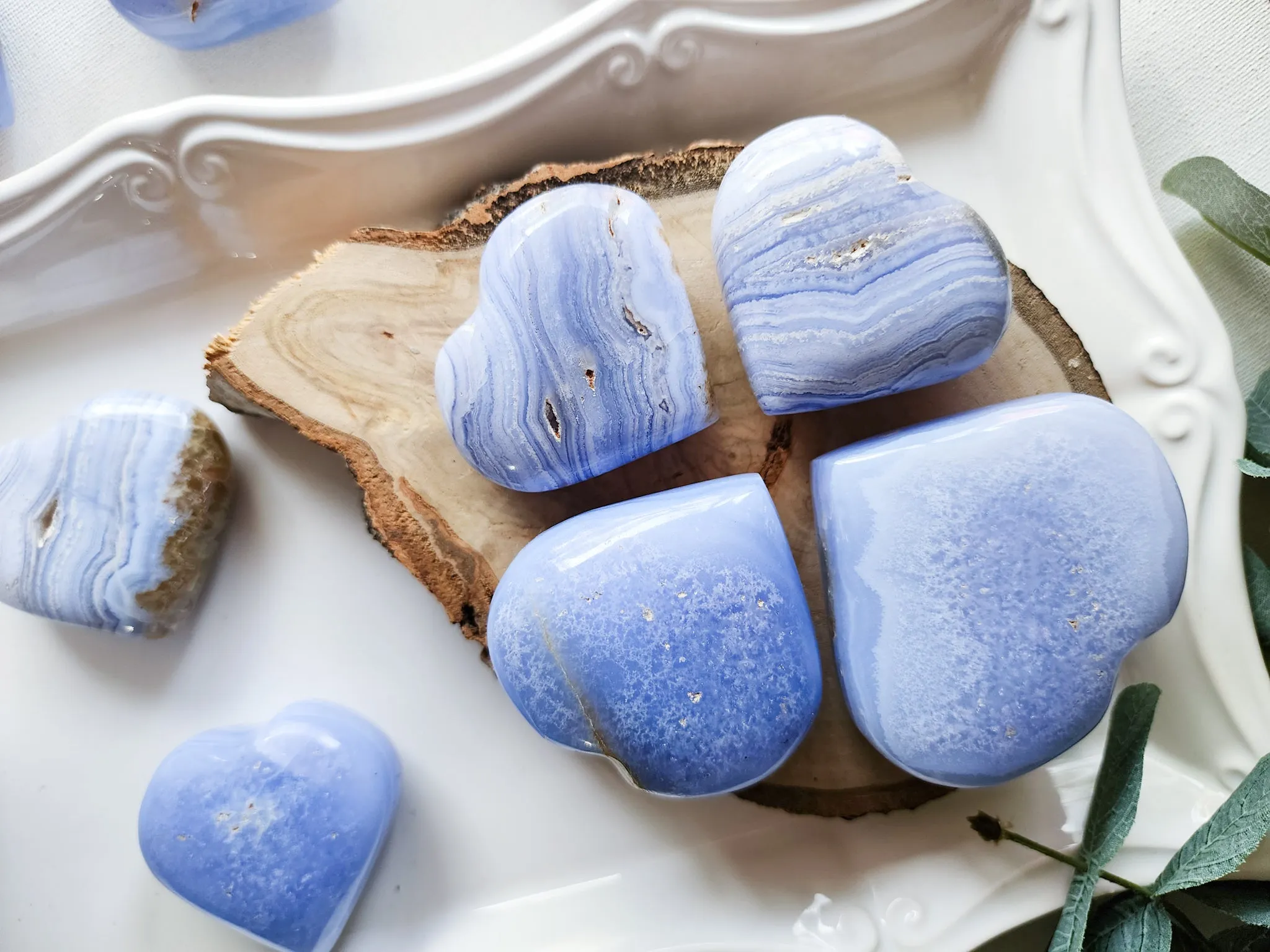 Blue Lace Agate Heart