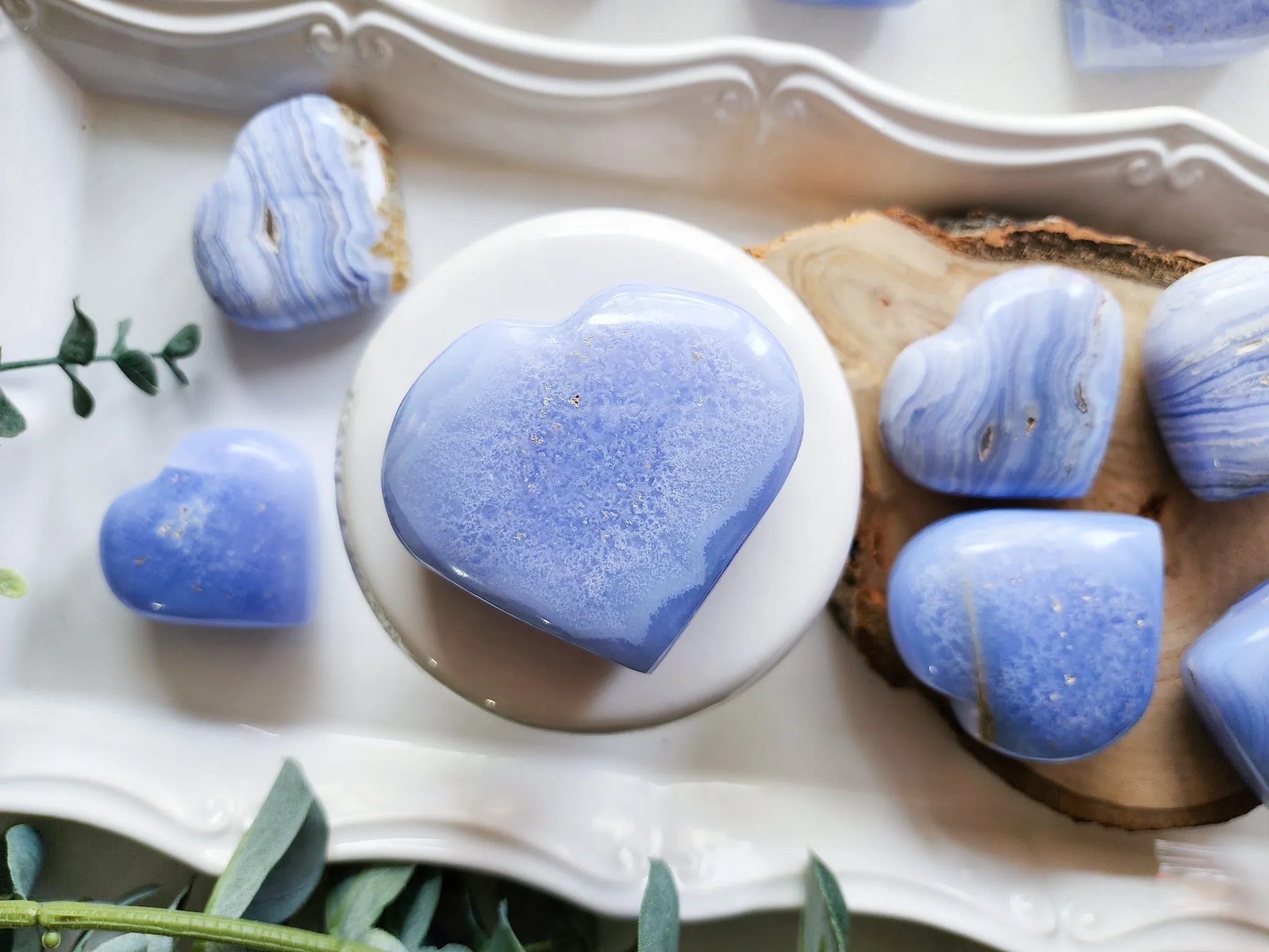 Blue Lace Agate Heart