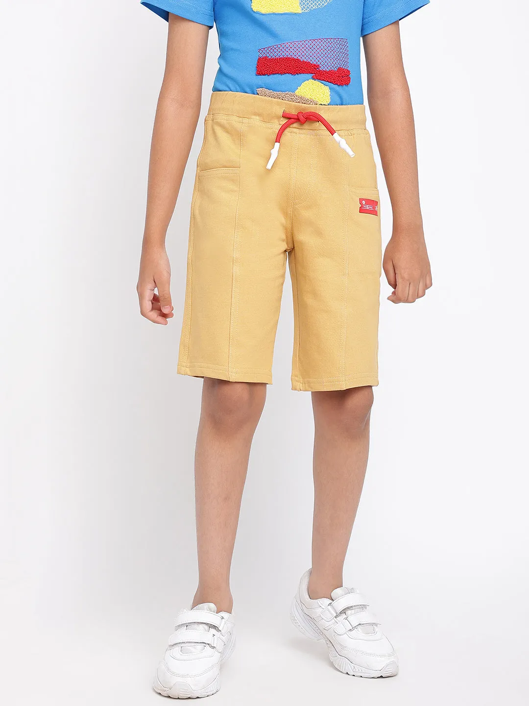 Boys Khakhi Cotton Shorts