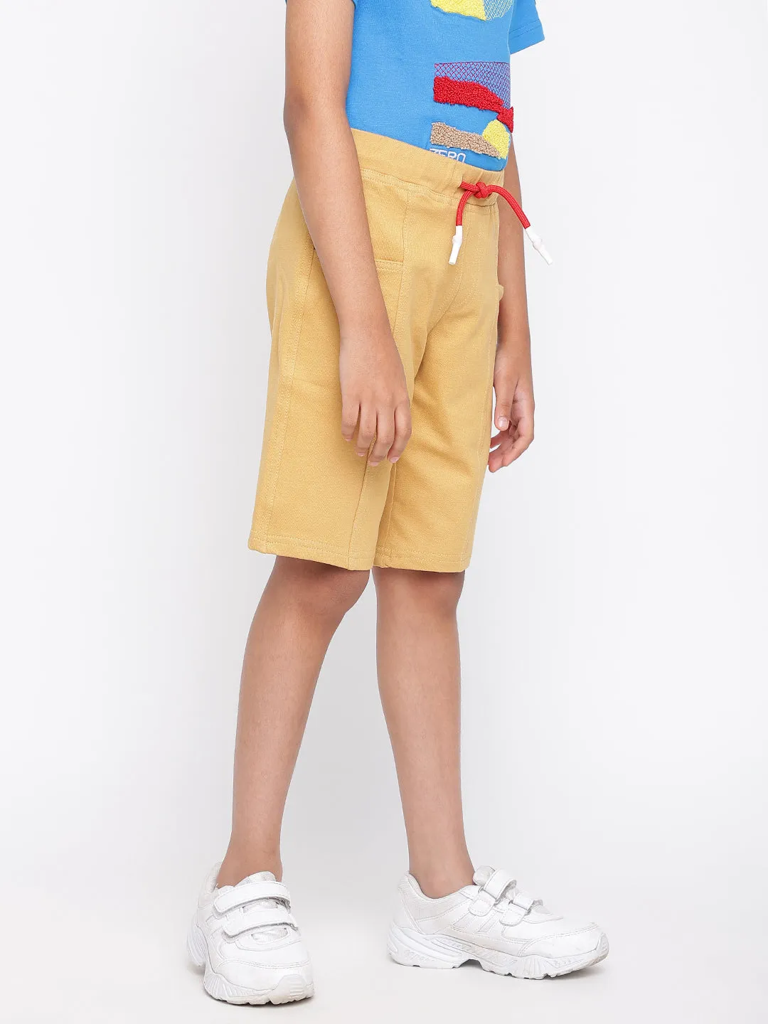 Boys Khakhi Cotton Shorts