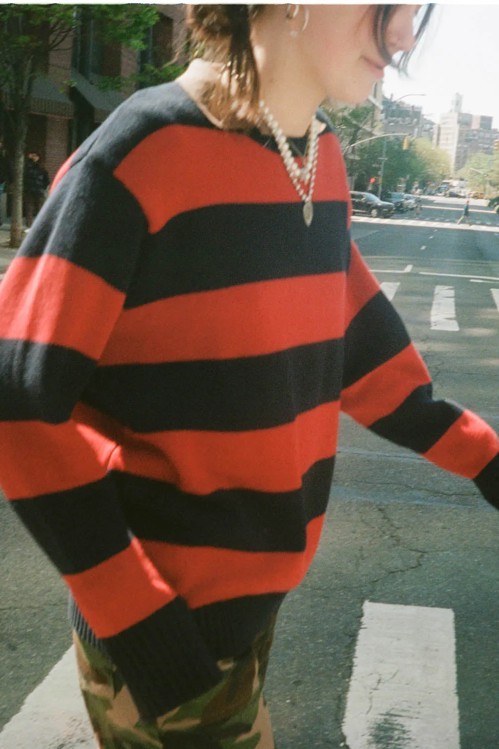 Brianna Cotton Thick Stripe Sweater