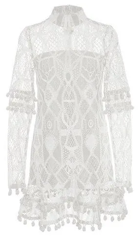 'Callisto' Lace Dress, White