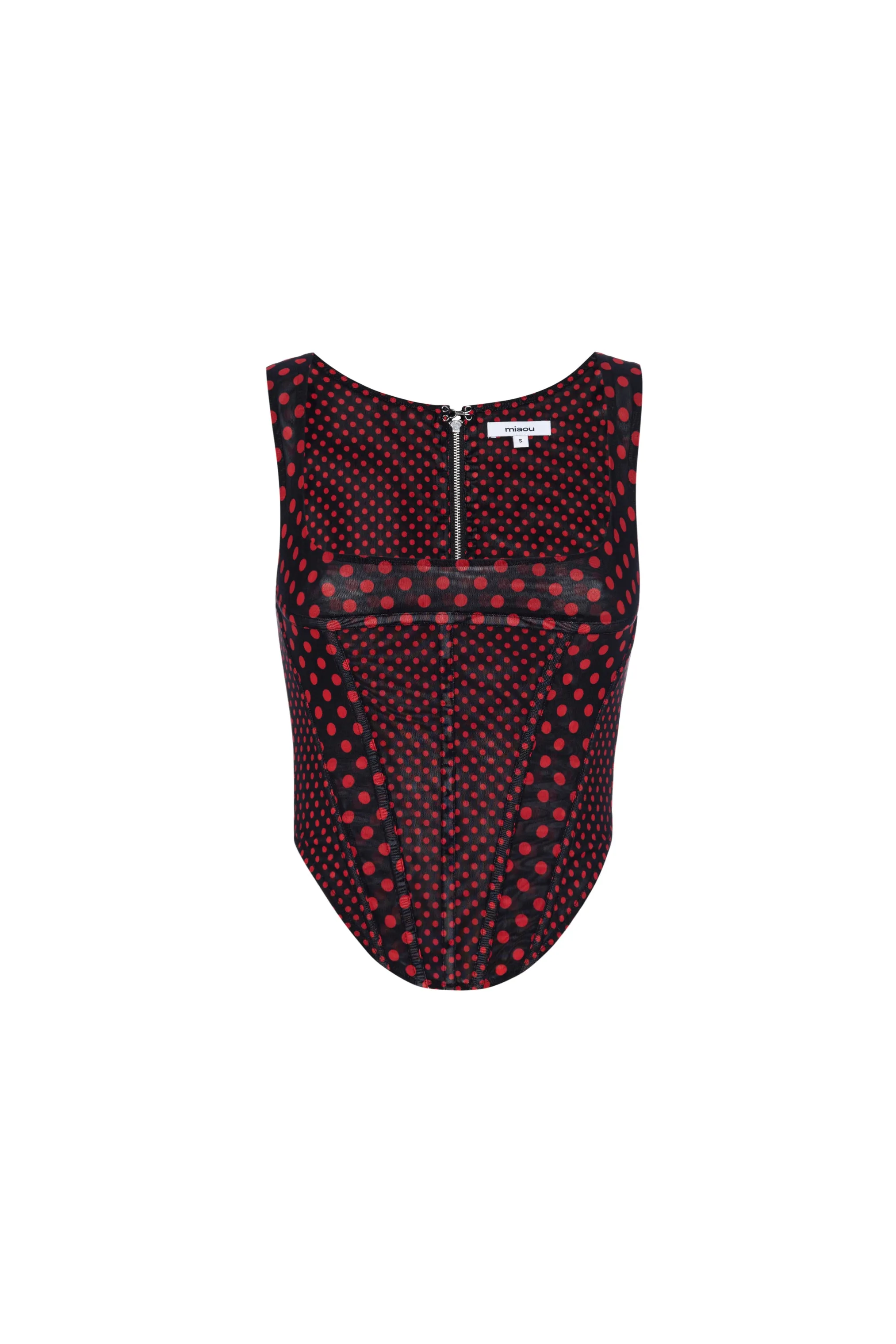 CAMPBELL CORSET - BLACK POLKA DOT