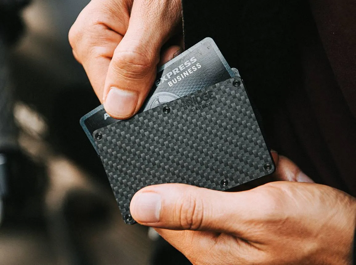 Carbon Fiber 3k Minimalist Wallet - Money Clip