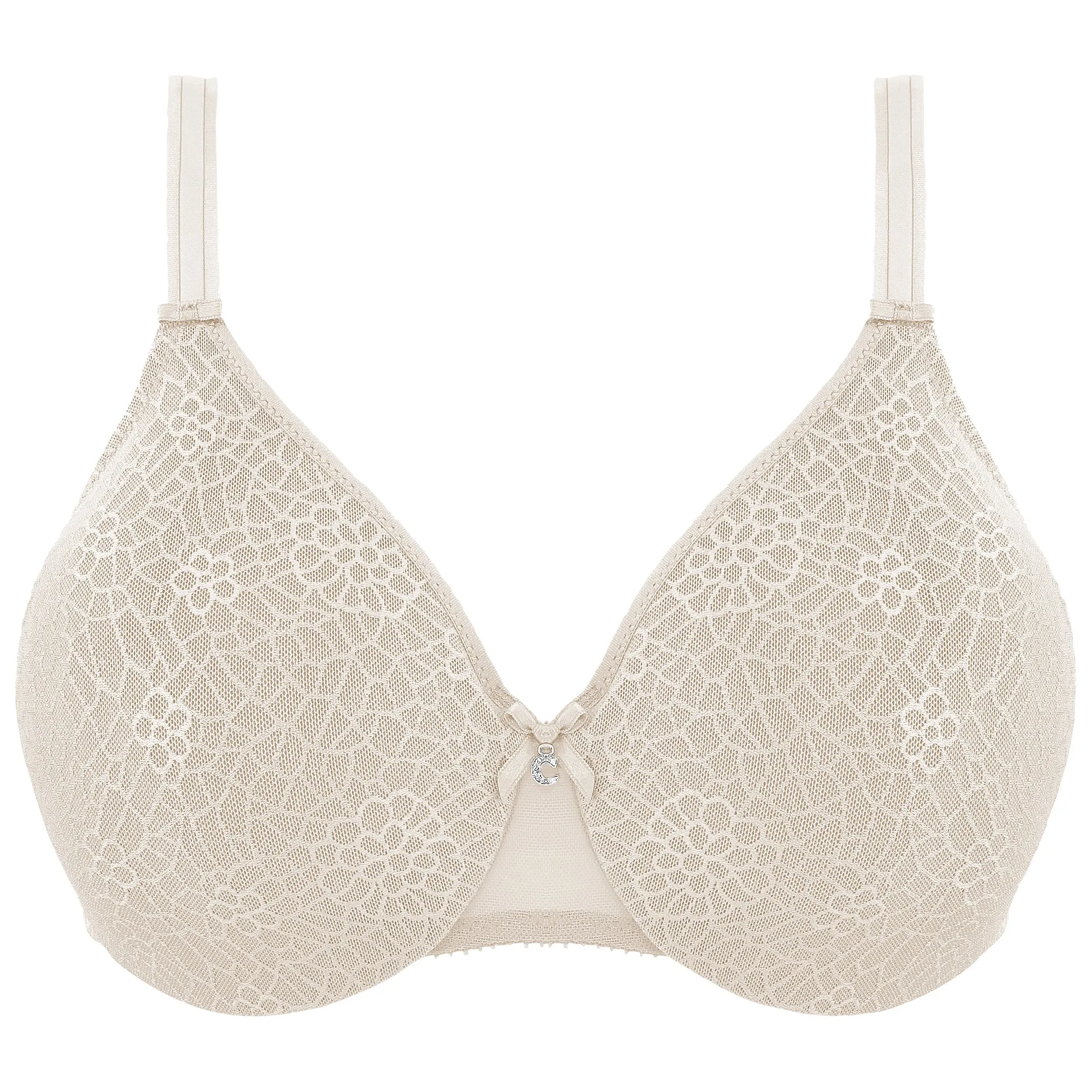 Chantelle Magnifique Seamless Bra, Ivory , Soft Pink