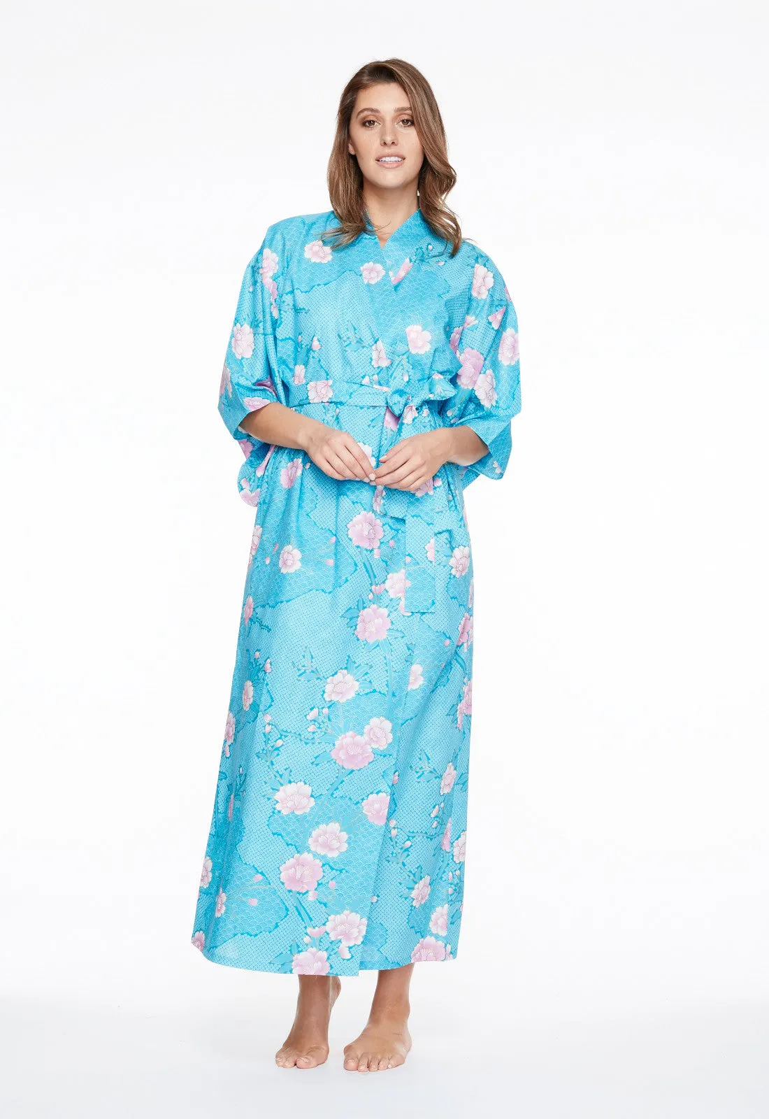 Cloud Meditation Cotton Long Kimono