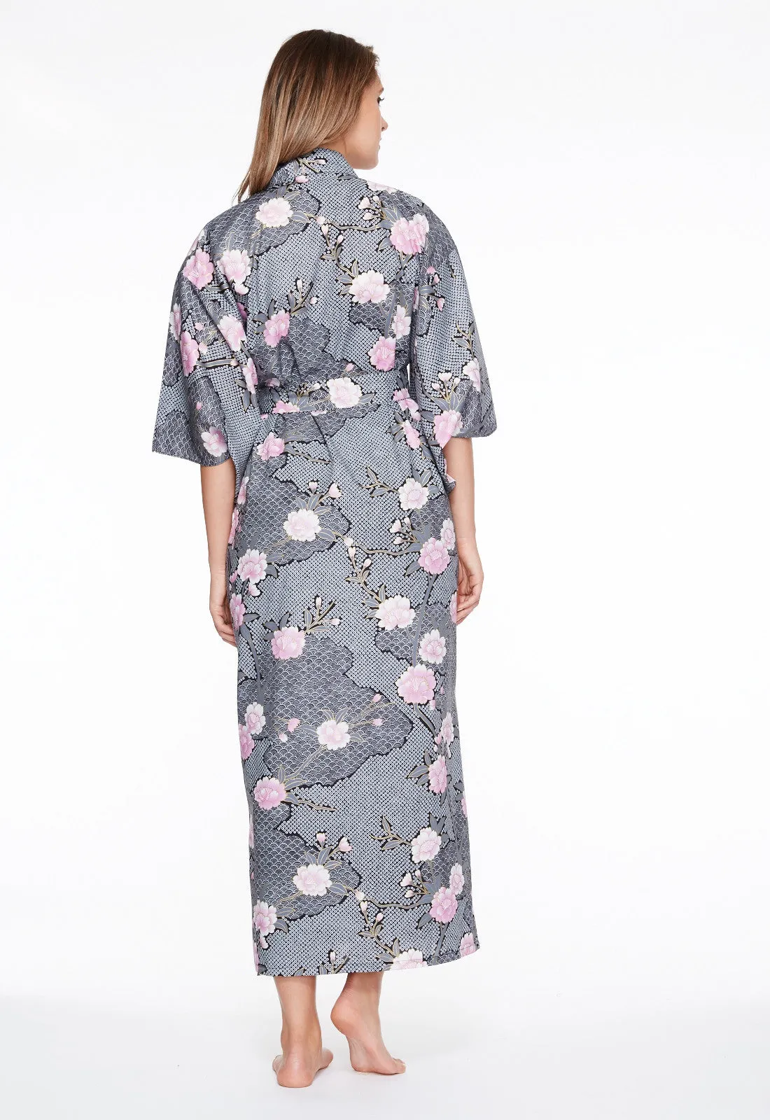 Cloud Meditation Cotton Long Kimono