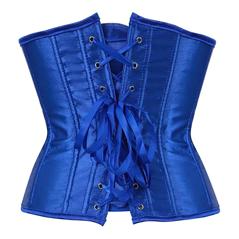 Corset Drag Satin (Blue)