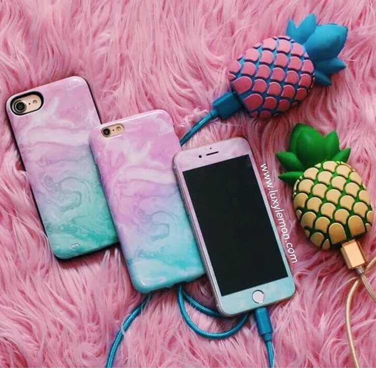 Cotton Candy Marble Phone Case