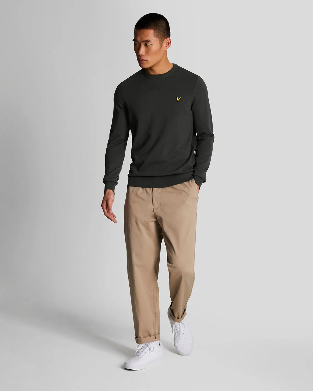 Cotton Crew Neck Jumper