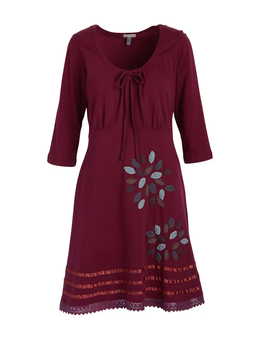 Cotton Dress with Patchwork