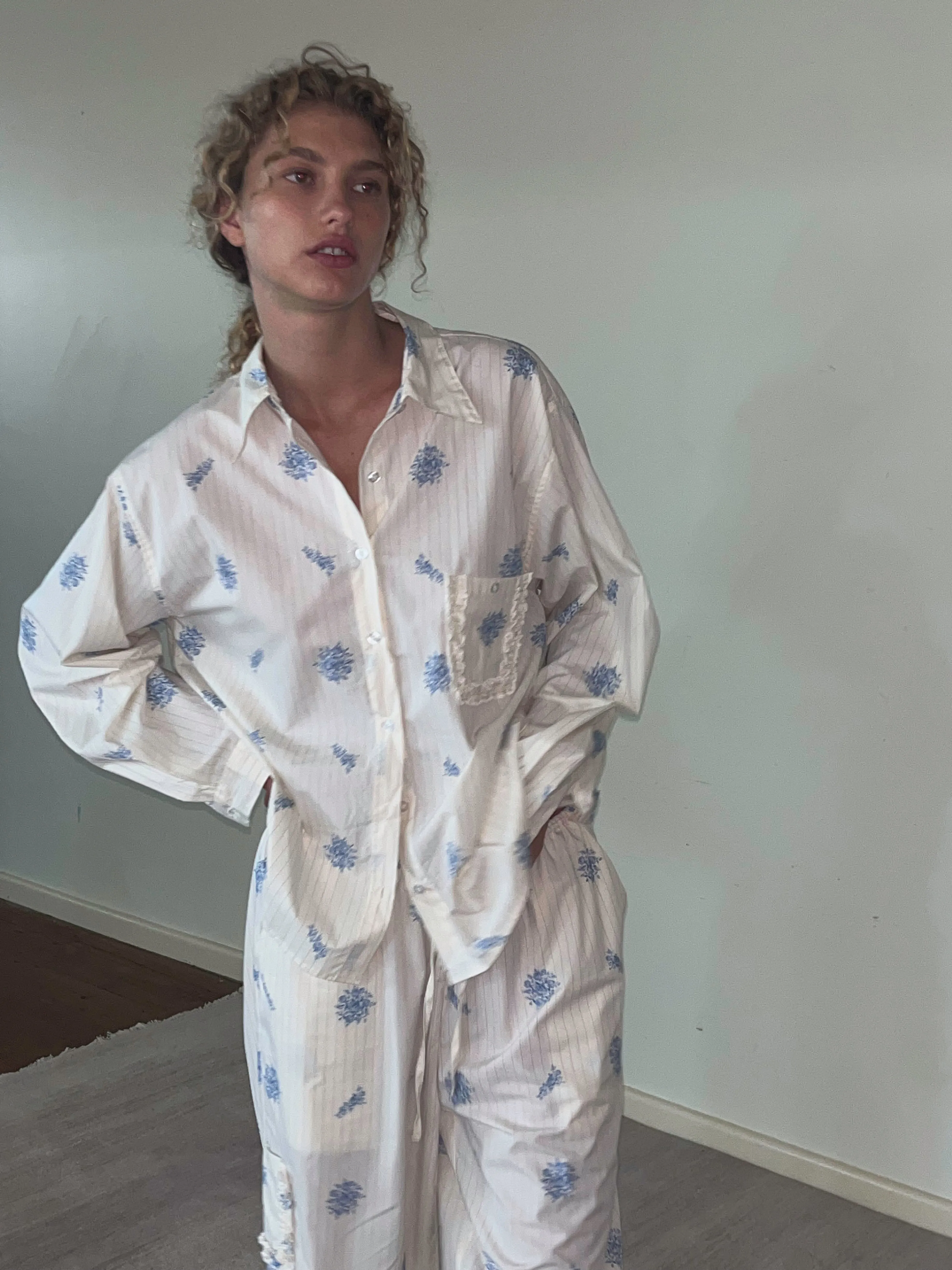 Cotton Pyjama Set - Sea Flower