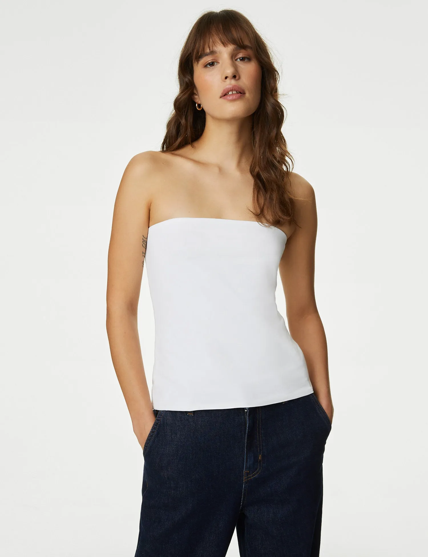 Cotton Rich Bandeau Top