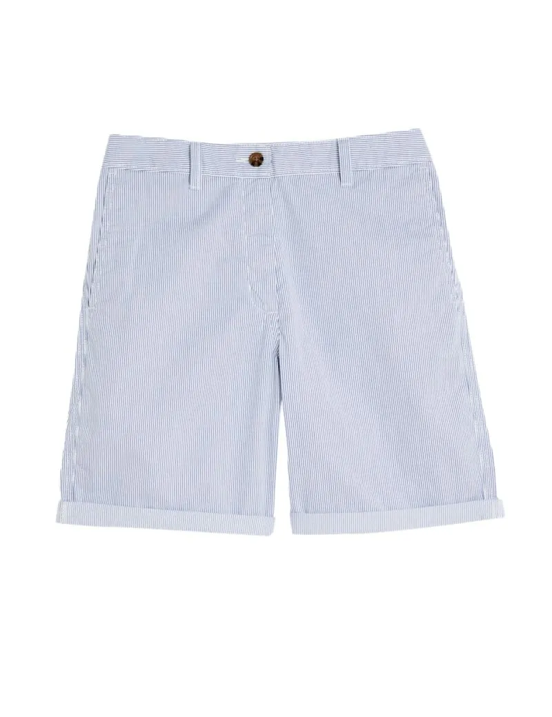 Cotton Rich Striped Chino Shorts