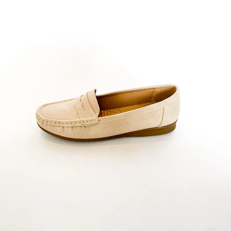 Cushion-Walk taupe comfort moccasin