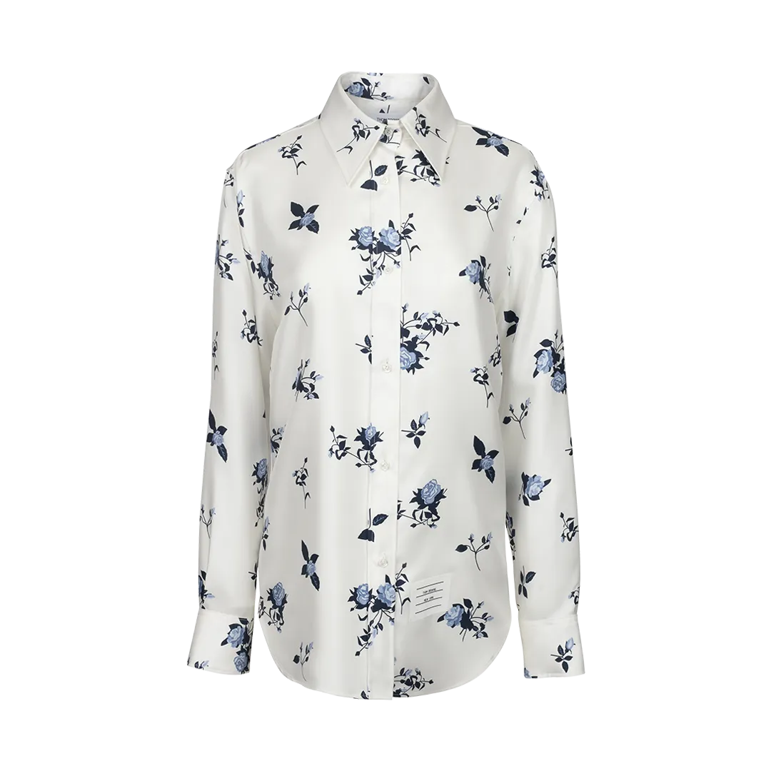 Easy-Fit Floral Silk Shirt