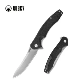 Eris EDC Liner Lock Flipper Knife Synthetic Fiber Handle (3.4 SandBlast AUS-10 )KU179D