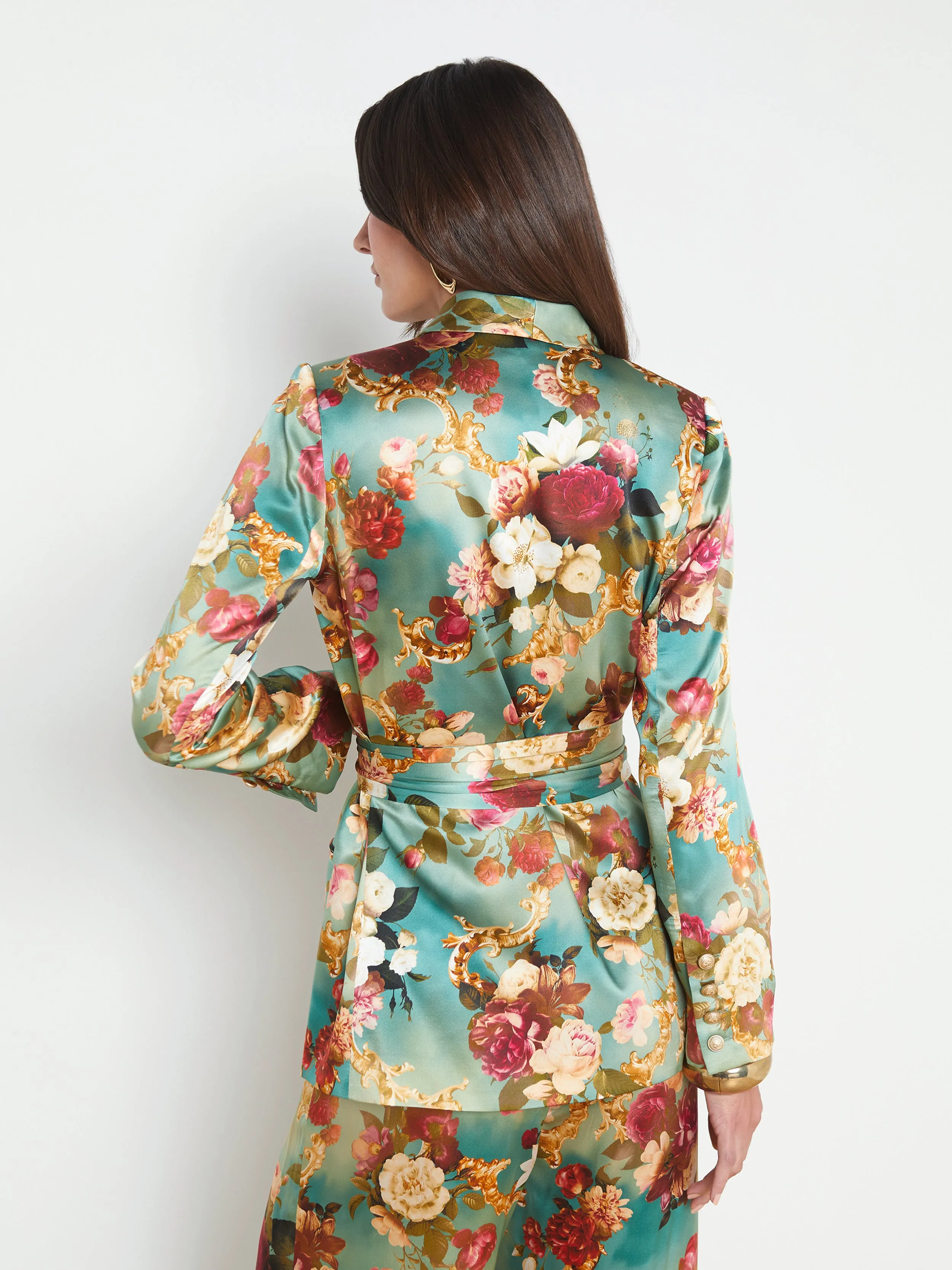 Everly Silk Wrap Blazer