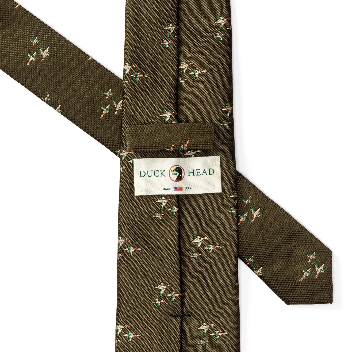 Flying Ducks Silk Tie