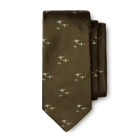 Flying Ducks Silk Tie