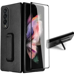 Galaxy Z Fold3 Carbon Fiber Kickstand Case