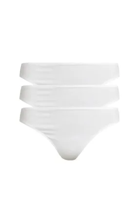 Genny Organic Pima Cotton Thong 3 Pack