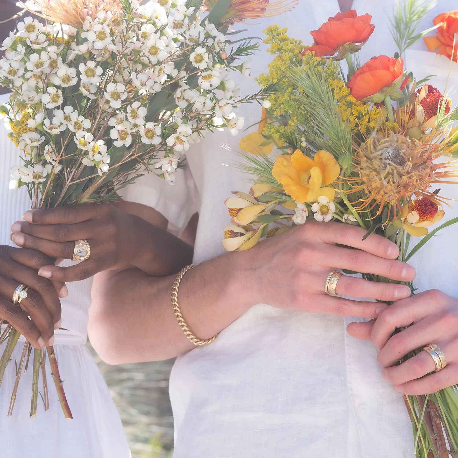 Gold Silk Curb Bracelet