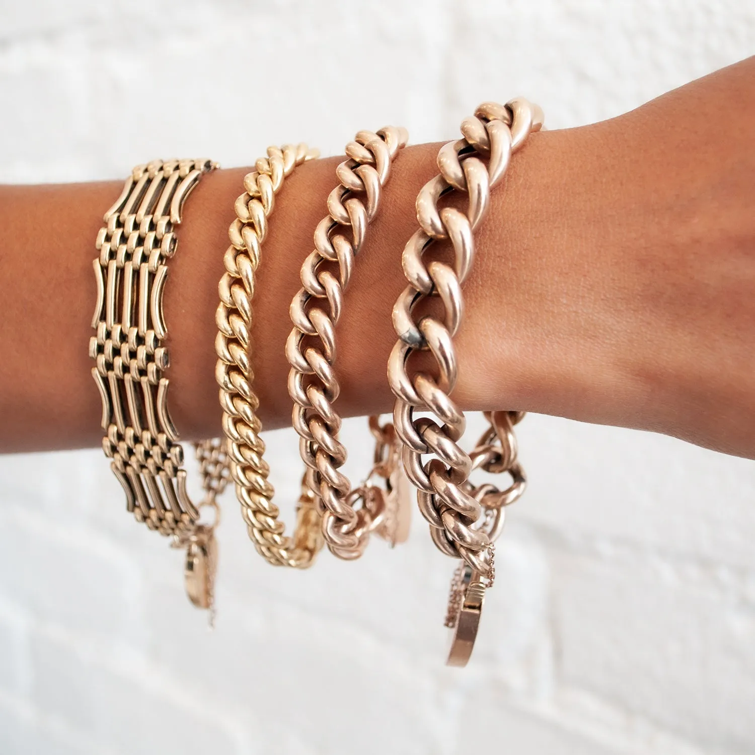 Gold Silk Curb Bracelet