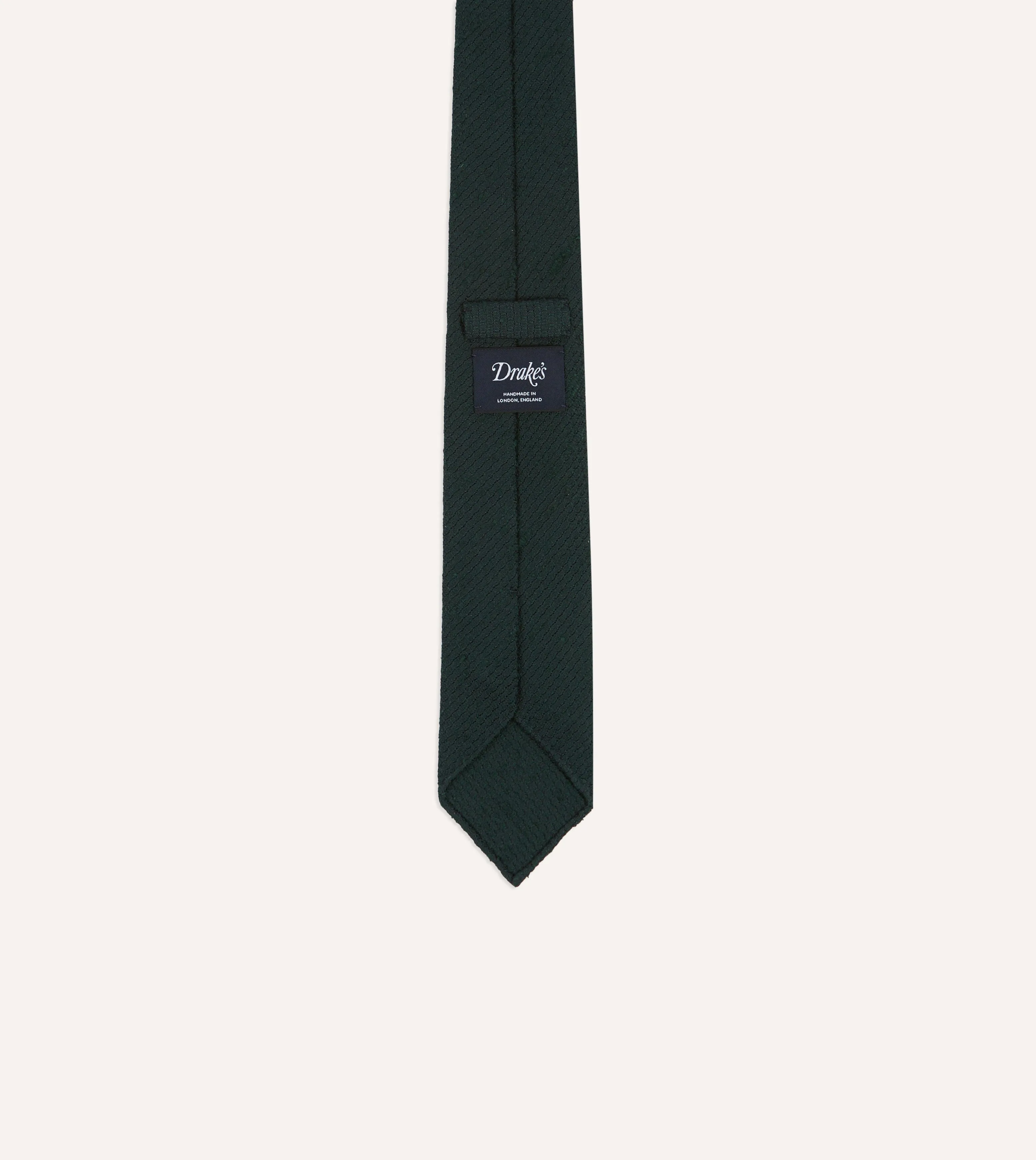 Green Shantung Silk Tipped Tie