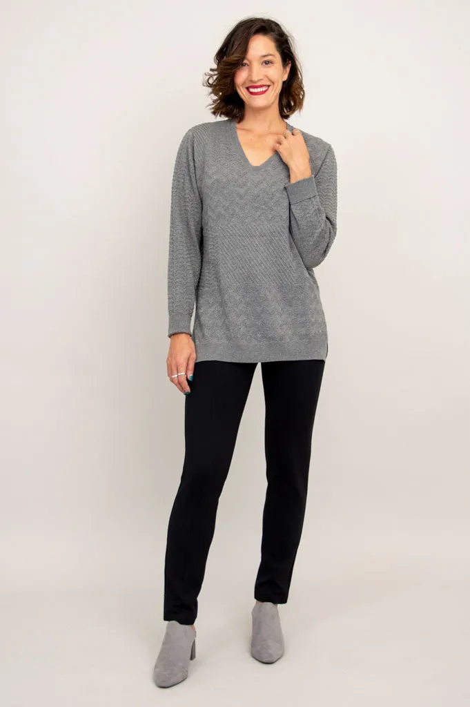 Greta Sweater,  Grey ,  Cotton