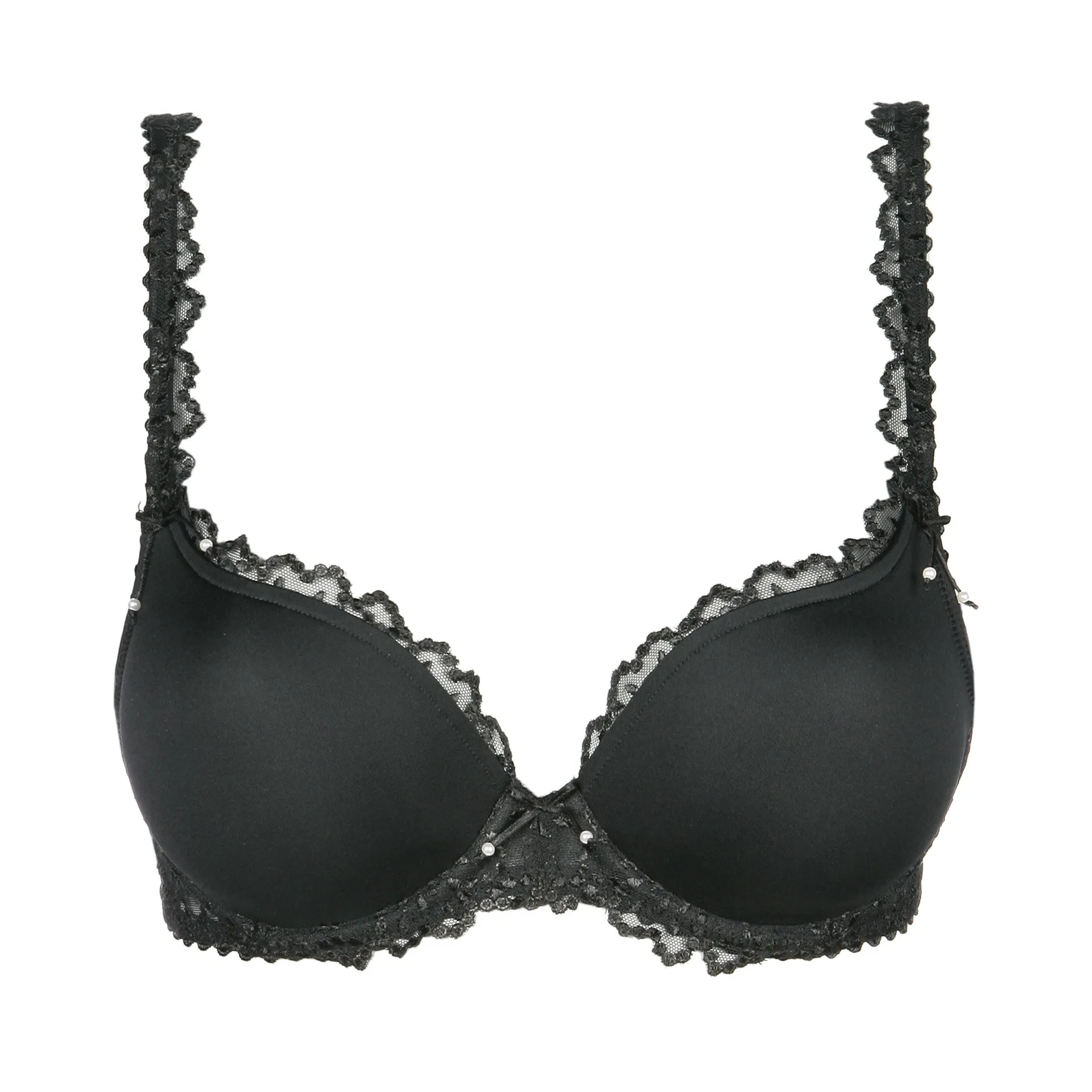 JANE Heart Shaped T Shirt Bra | Black