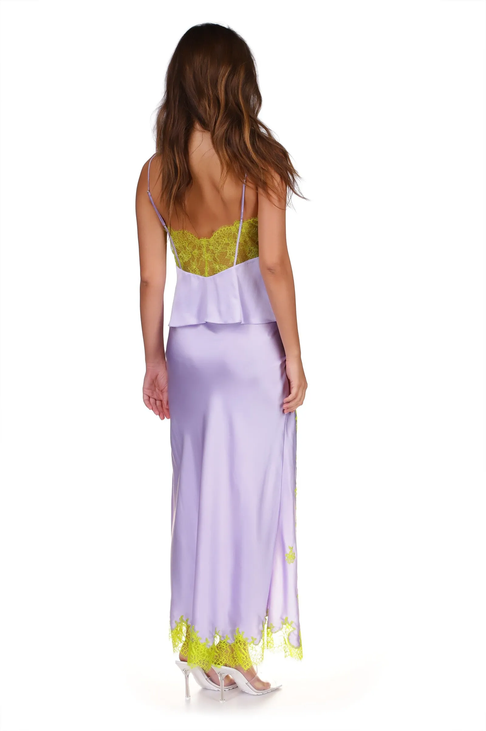 Lavender Lace Paneled Camisole