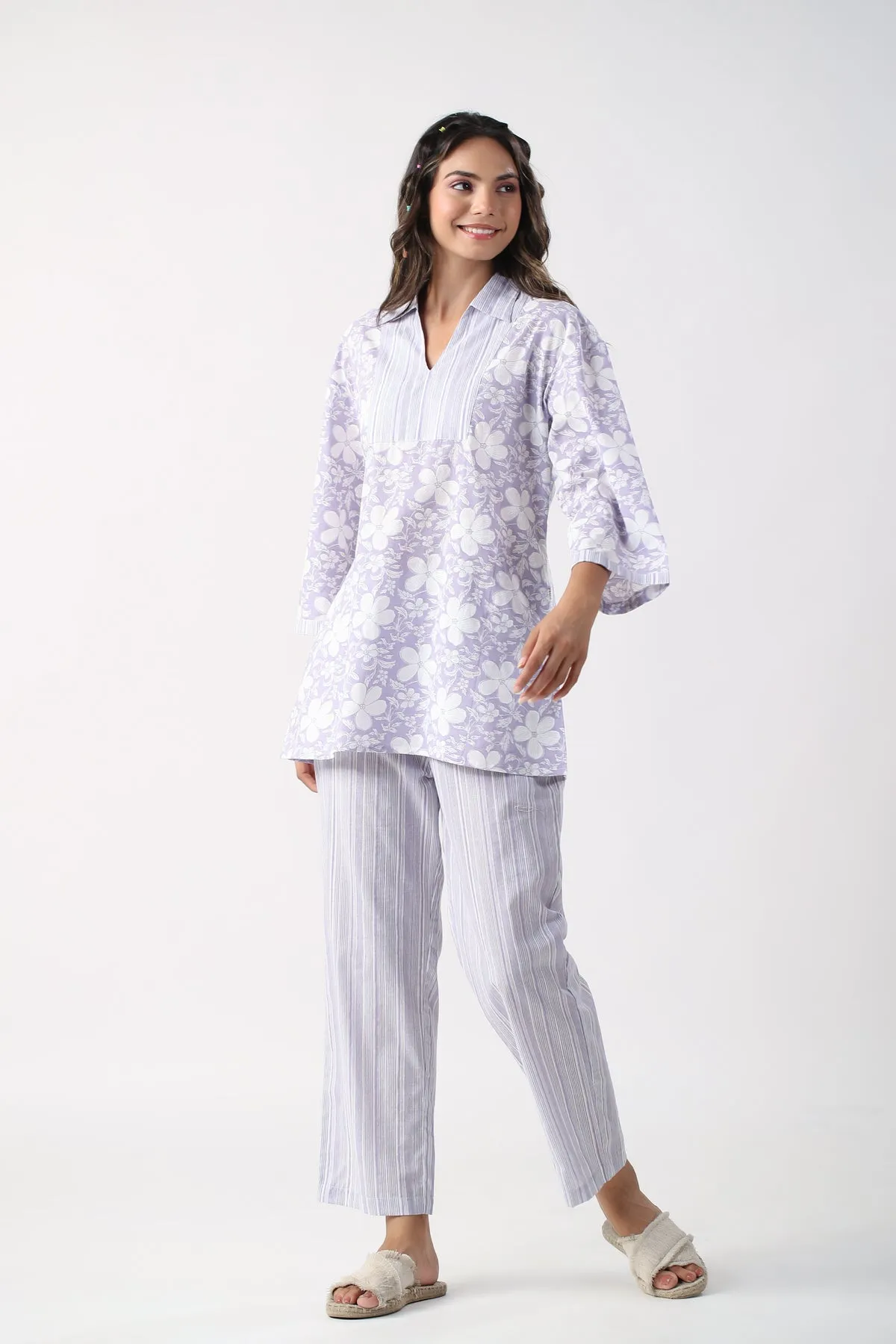 Lavender Meadows Cotton Loungewearset