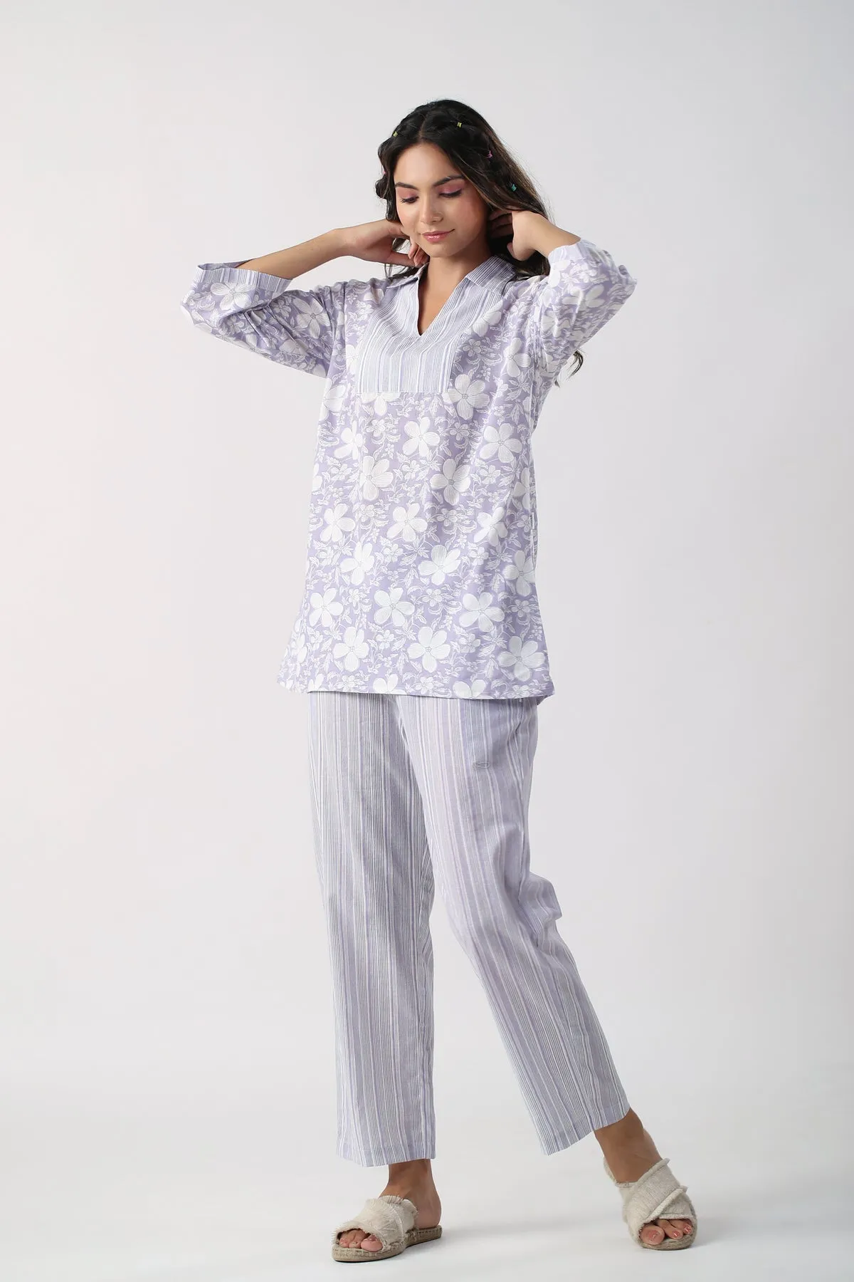 Lavender Meadows Cotton Loungewearset