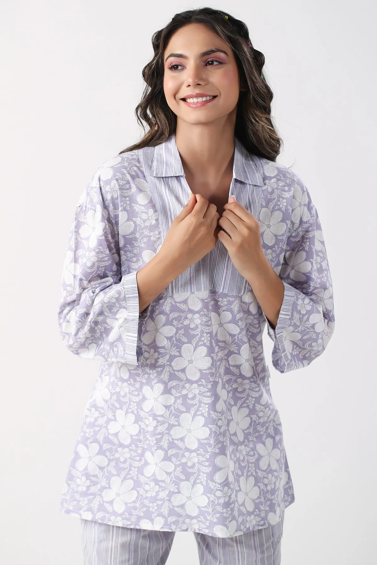 Lavender Meadows Cotton Loungewearset