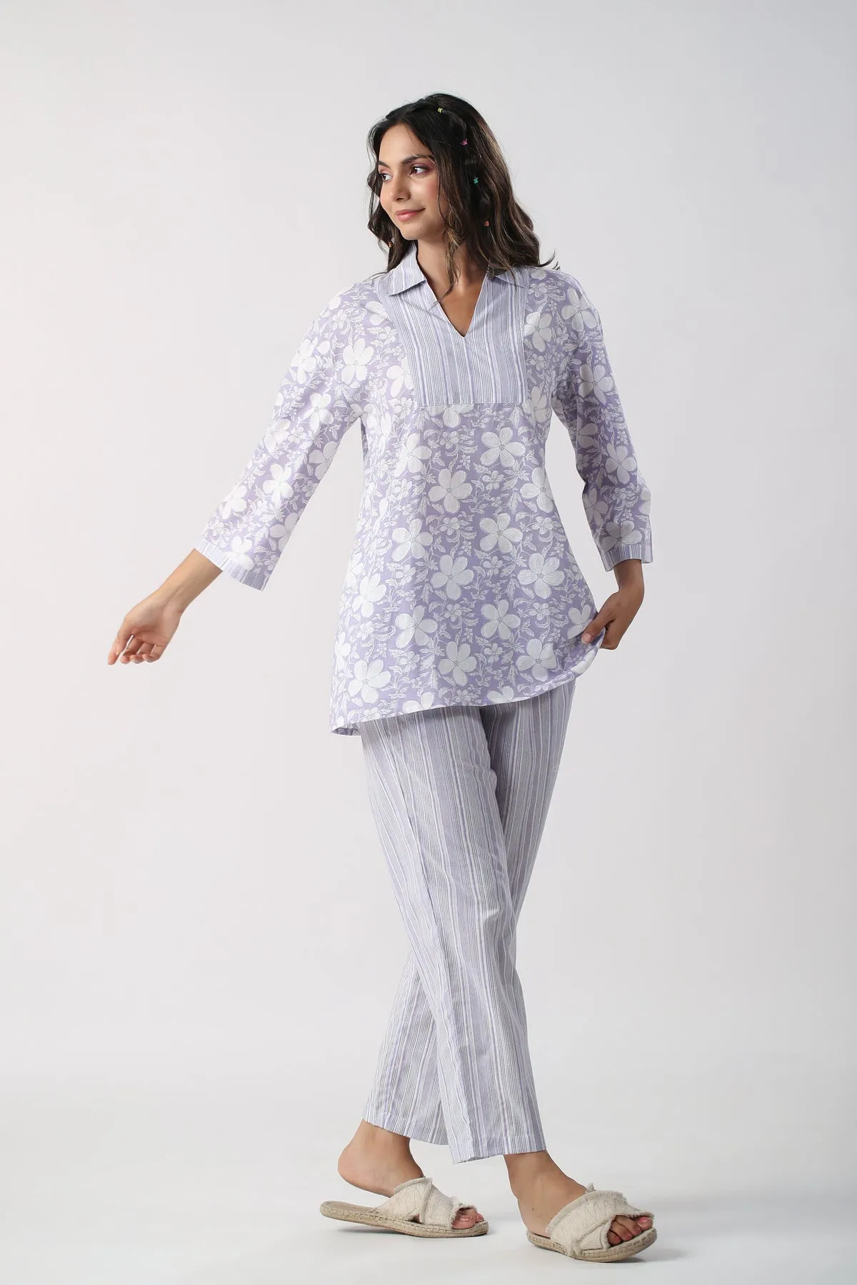 Lavender Meadows Cotton Loungewearset